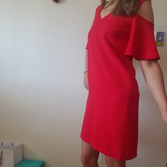 Classy engine red cocktail dress - Picture 2 of 7
